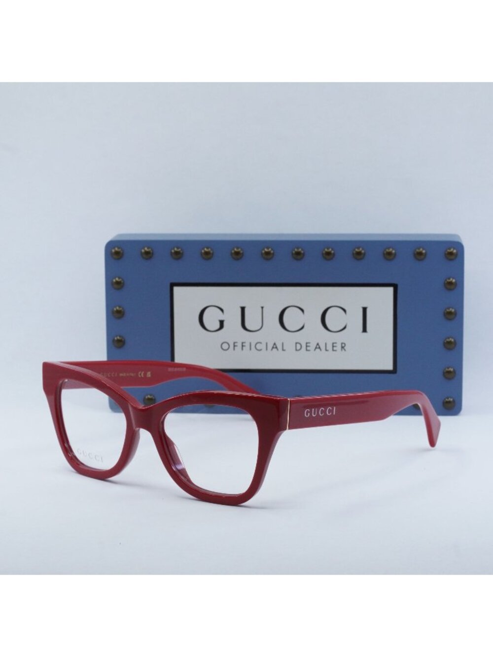 Gucci GG1133O 005 Butterfly Eyeglasses 52mm - Red